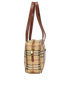 Haymarket Check Tote, &pound;350, Handbags, Brown, Canvas/Leather, Side view